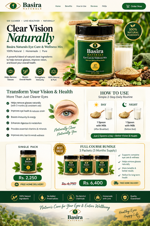 Basira Naturals storefront hero